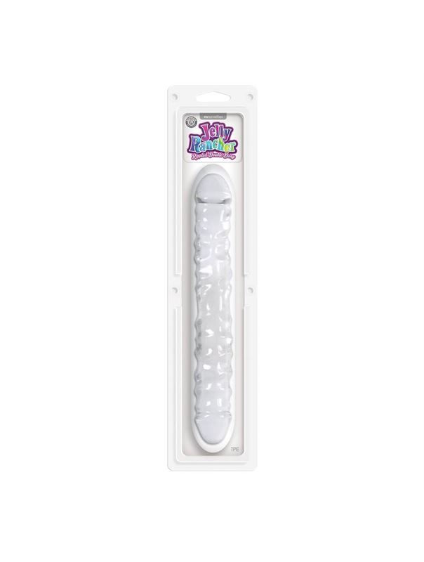 Двусторонний прозрачный фаллоимитатор Jelly Rancher Double Dong Smooth - 29,7 см.