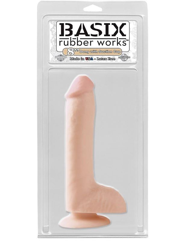 Телесный фаллоимитатор на присоске 8 Dong with Suction Cup - 21,6 см.