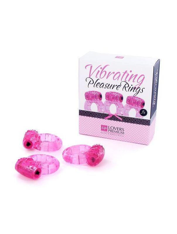 Набор из трех виброколец Pleasure Rings Pink