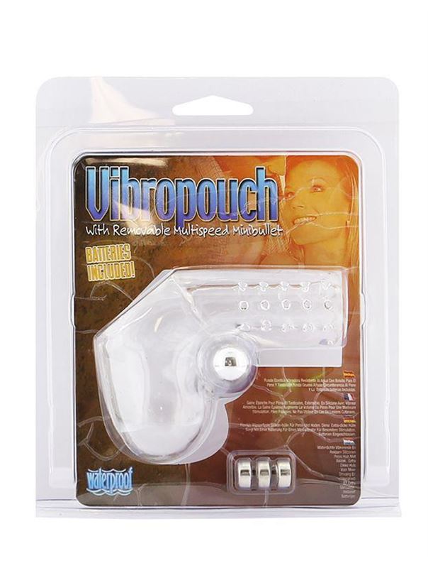 Силиконовая насадка на пенис с вибрацией VIBRATING SILICON COCK POUCH