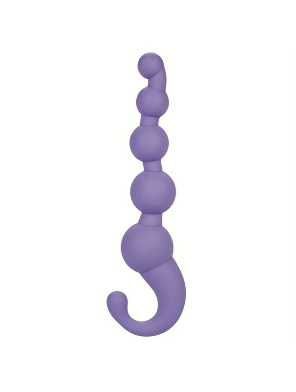 Упругая сиреневая цепочка LAmour Premium Silicone Beaded Probes