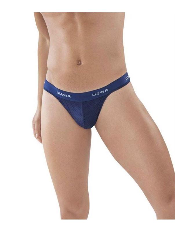 Темно-синие мужские трусы-тонги Latin Lust Thong
