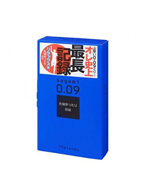 Утолщенные презервативы Sagami 0.09 Natural (10 шт)
