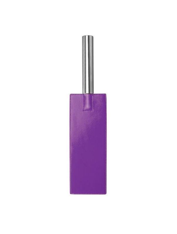 Фиолетовая прямоугольная шлёпалка Leather Paddle - 35 см.