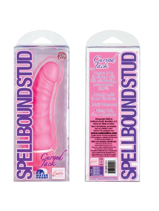 Розовый вибратор Spellbound Stud Curved Jacks