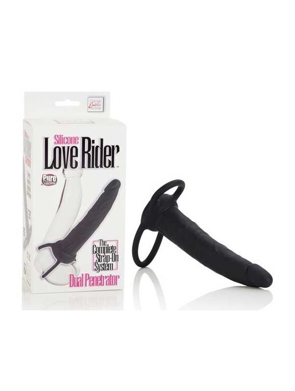 Насадка на пенис Silicone Love Rider Dual Penetrator для двойного проникновения (14 см)