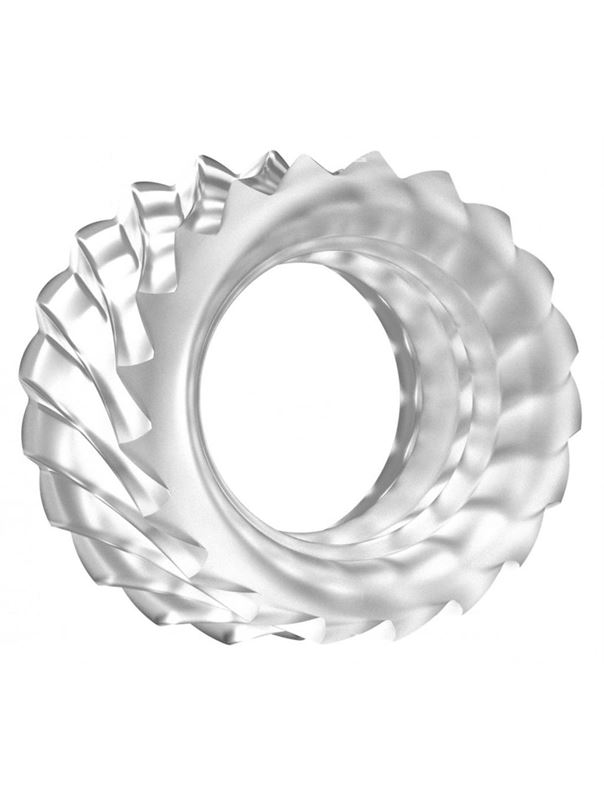 Прозрачное эрекционное кольцо No.40 Ball Strap