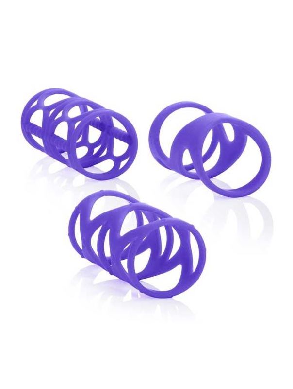 Набор фиолетовых насадок Posh Silicone Lover’s Cages