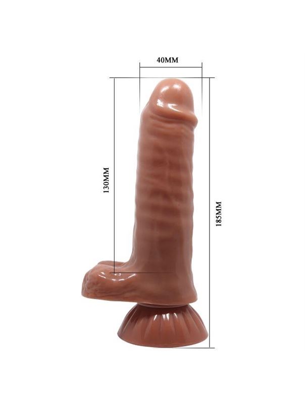 Гнущийся фаллоимитатор на присоске 7.3" Baron (18,5 см)