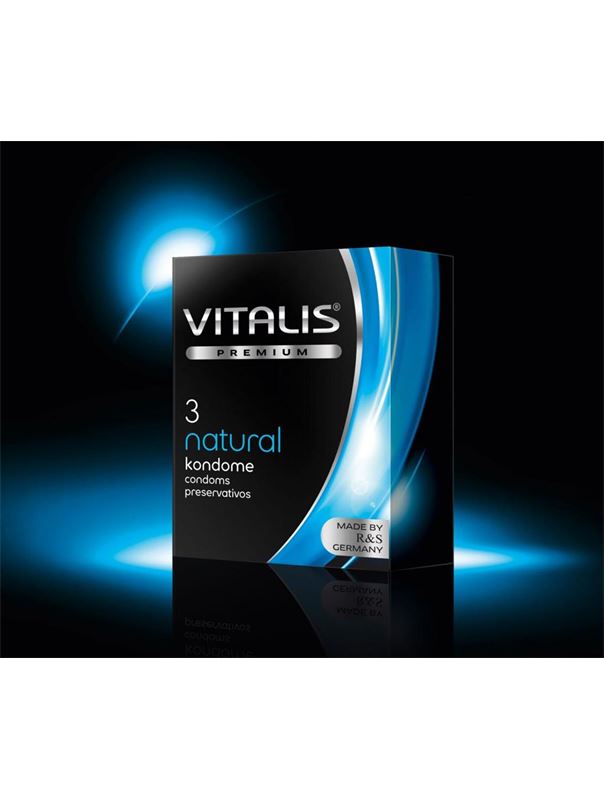 Классические презервативы VITALIS premium №3 Natural (3 шт)