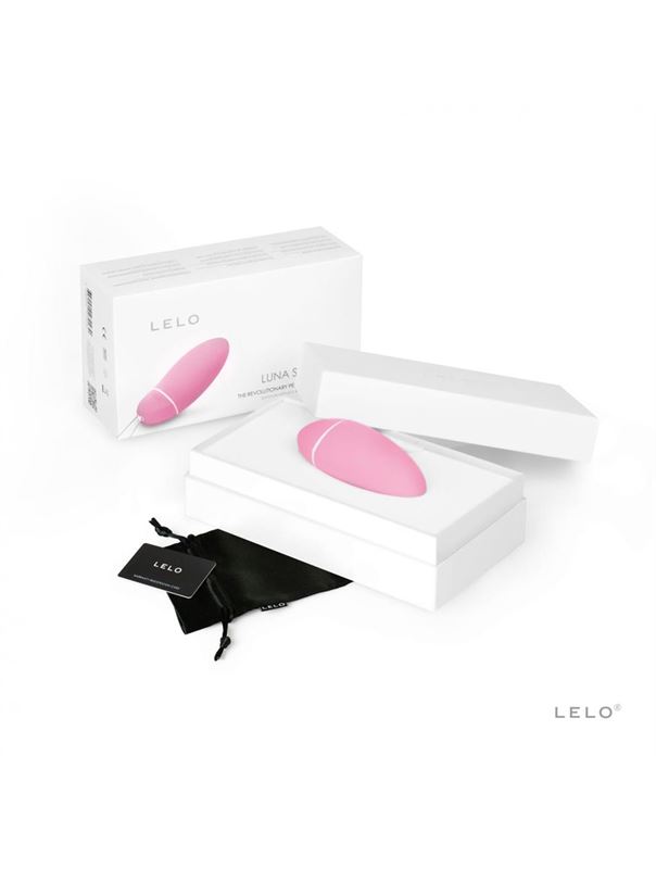 Розовый мини-вибратор с сенсорными датчиками Luna Smart Bead