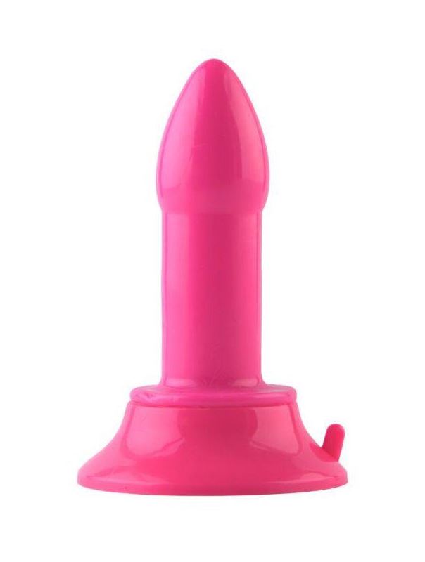 Розовая анальная втулка с широким основанием POPO Pleasure - 11,9 см.