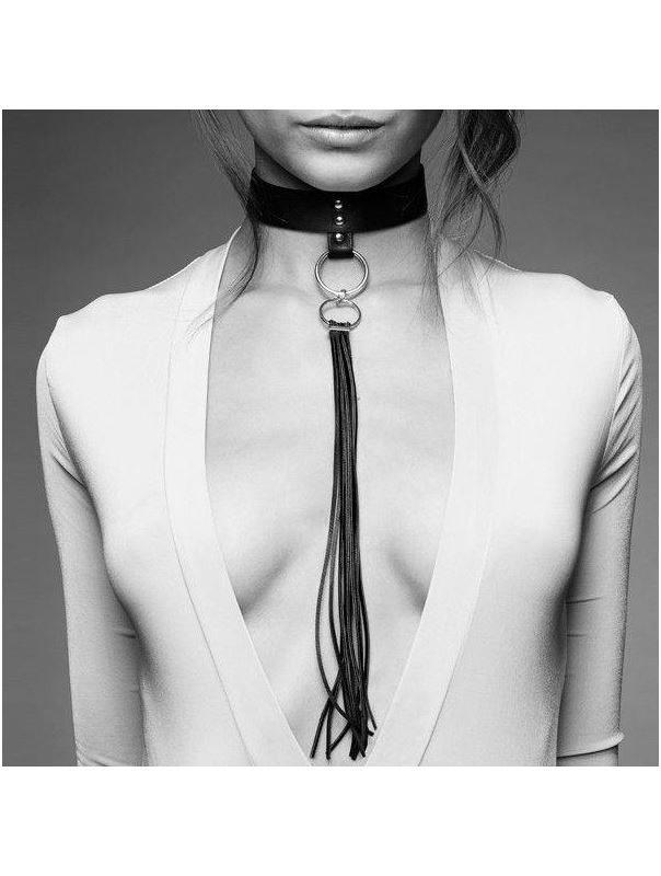 Коричневый ошейник с кистями Tassel Choker