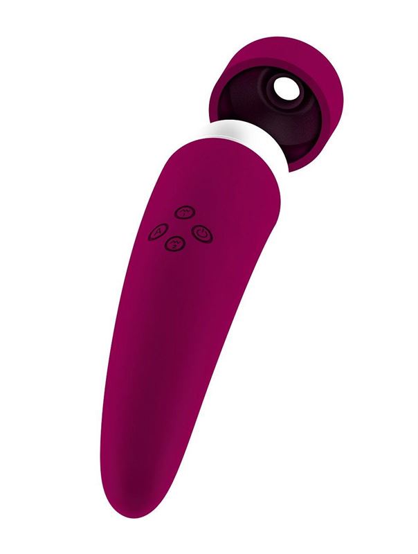 Фиолетовый вакуумный клиторальный вибромассажер Personal vibrator HIKY 