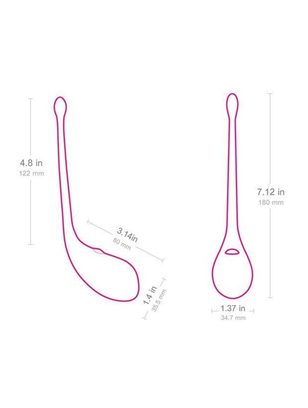 Умный розовый вибратор Lush Bullet Vibrator - 18 см.