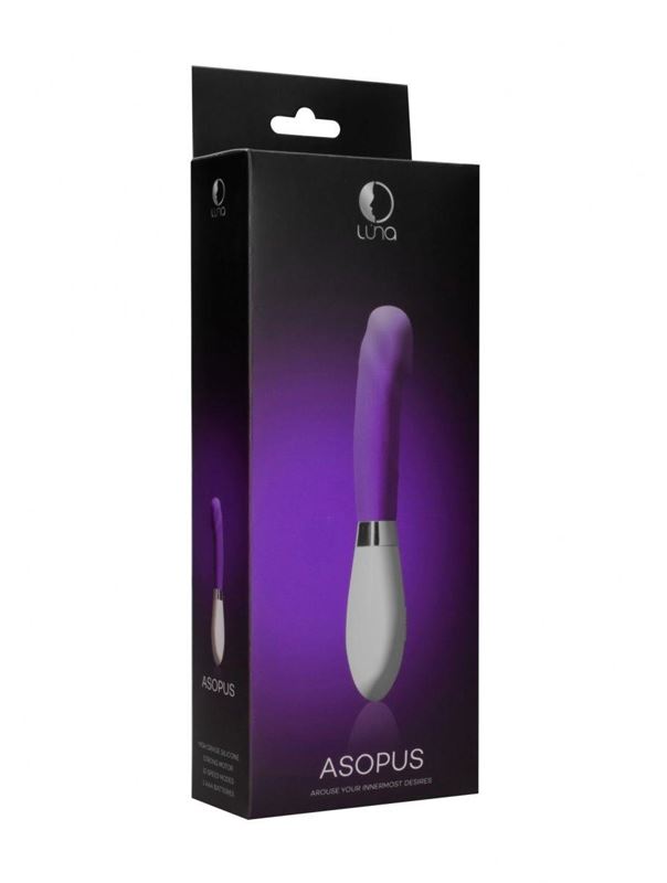 Фиолетовый вибратор Asopus для точки G (21 см)