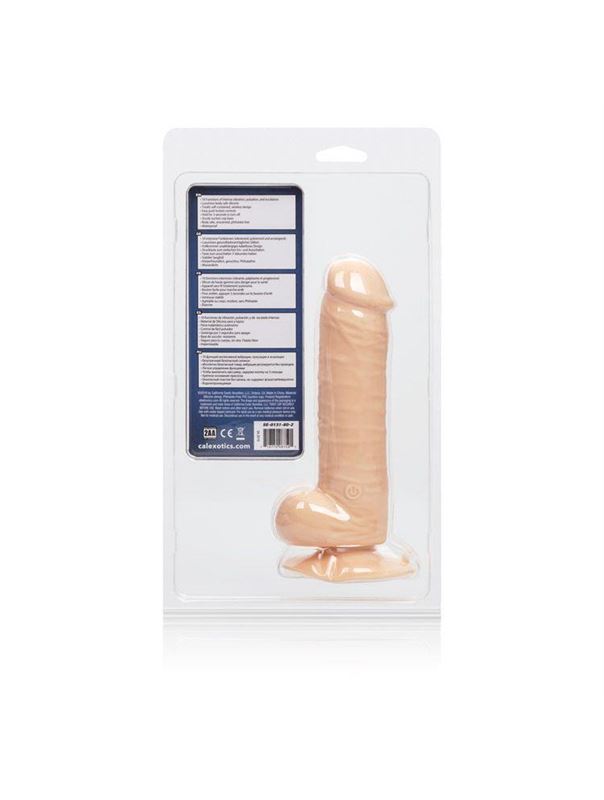 Вибратор-реалистик 10-Function Silicone Emperor - 18,4 см.