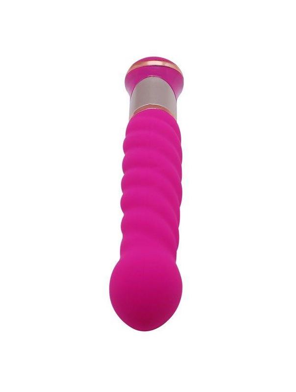 Ярко-розовый вибратор ротатор ECSTASY Deluxe Charismatic Vibe (21 см)
