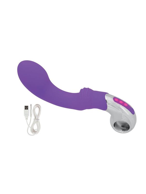Фиолетовый вибратор Embrace G-wand - 14 см.
