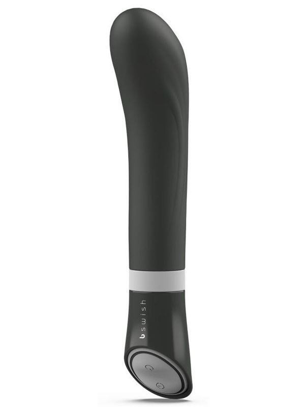 Черный G-стимулятор с вибрацией Bgood Deluxe Curve (19,3 см)