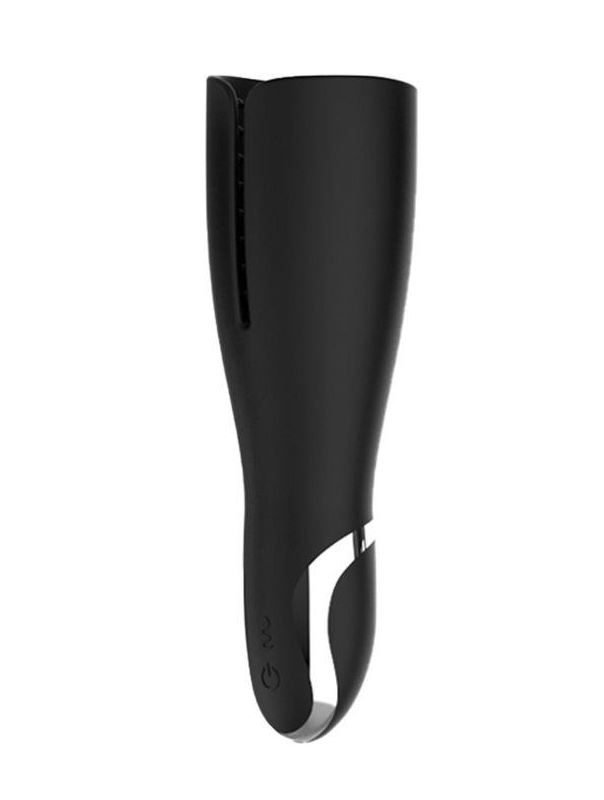 Черный мастурбатор NAGHI NO.44 RECHARGEABLE MASTURBATOR