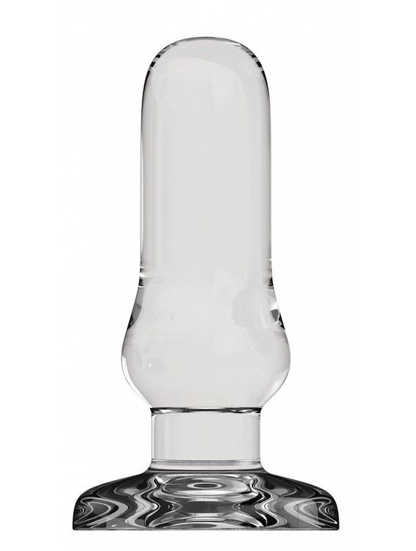 Прозрачный анальный стимулятор Bottom Line 6 Model 4 Glass - 15,5 см.