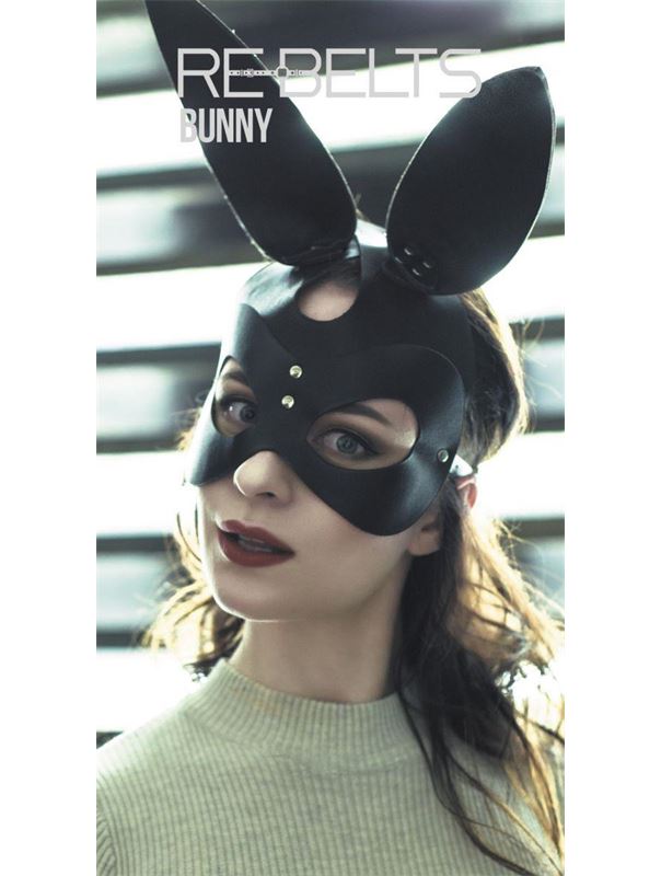 Маска с заячьими ушами Bunny Black