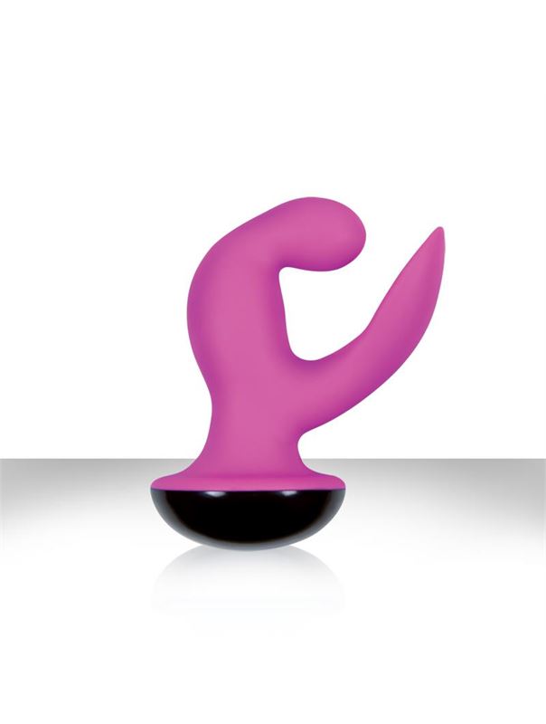 Розовый вибромассажер Femme Vibrating G Spot Rocker Pink - 13,8 см.