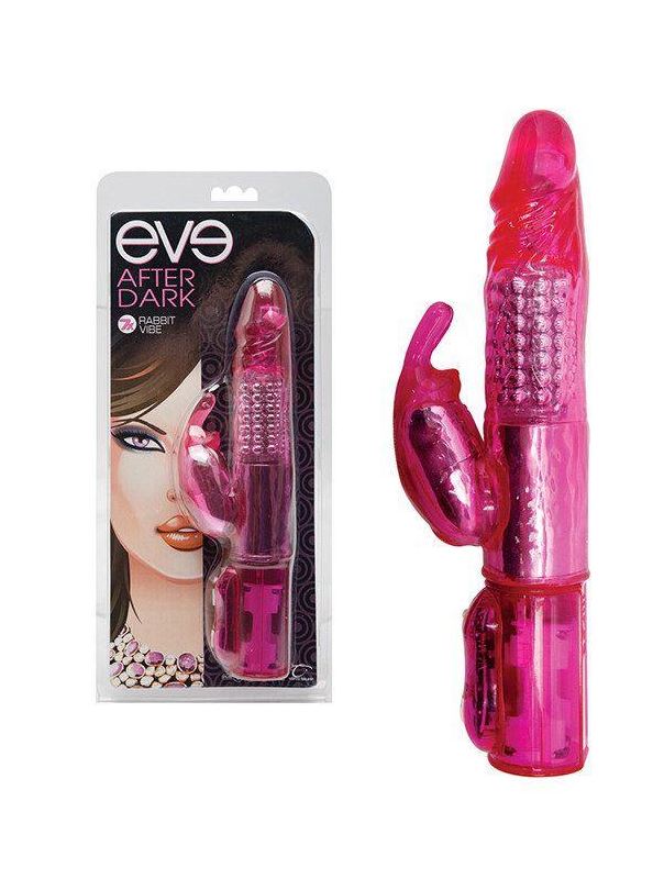 Розовый компьютерный вибратор Eve After Dark 7x Rabbit Vibe - 22 см.