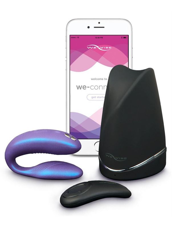 Фиолетовый вибратор для пар We-Vibe - Sync Cosmic