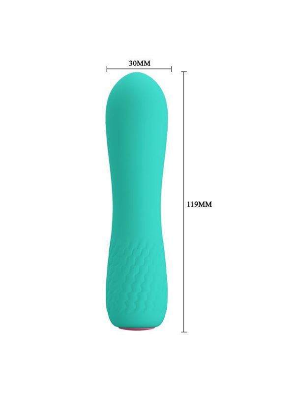 Мятный мини-вибратор Elfin (11,9 см)