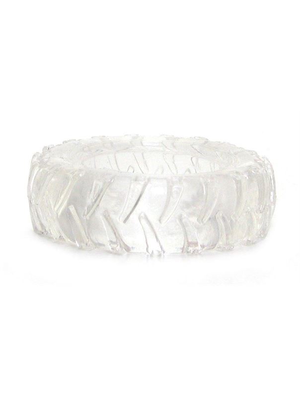Прозрачное эрекционное кольцо TREADS MENS RING THIN