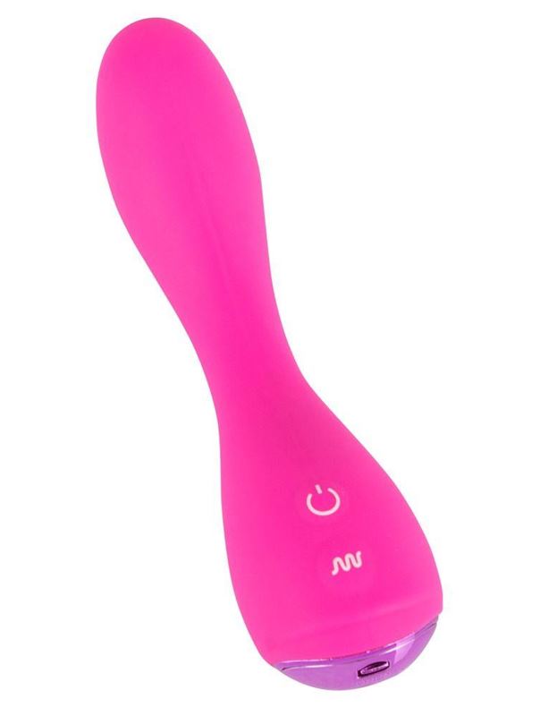 Розовый силиконовый вибратор G-Punkt-Vibrator (16,7 см)