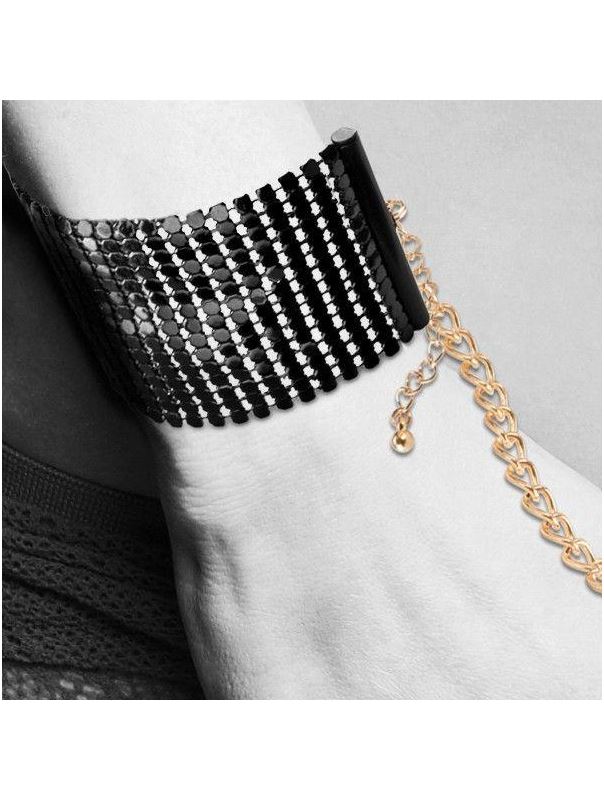 Чёрные дизайнерские наручники Desir Metallique Handcuffs Bijoux