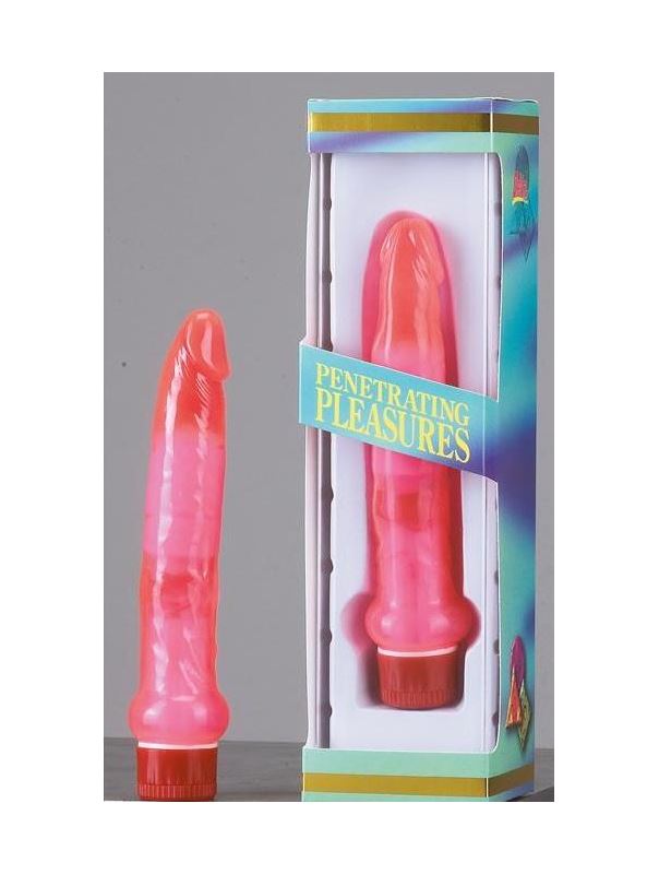 Красный анальный вибратор Jelly Anal Slim Jim - 17,5 см.