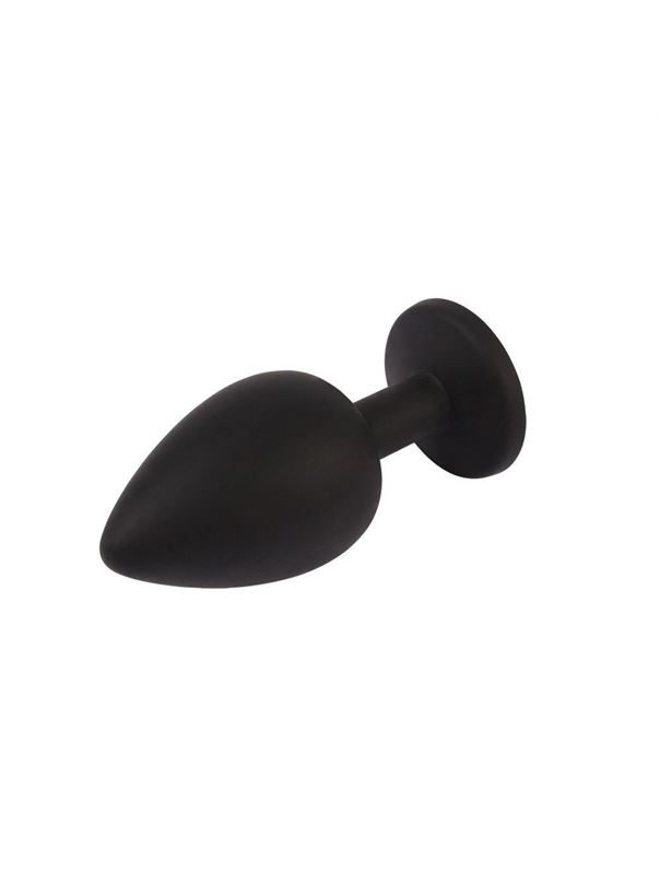 Черная анальная пробка с кристаллм Booty Fantasy Gem Plug L (9,5 см)