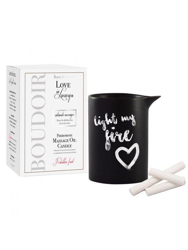 Массажная свеча с феромонами Love In Luxury Seduced Pheromone Soy Massage Candle Forbidden Fruit - 154 мл.
