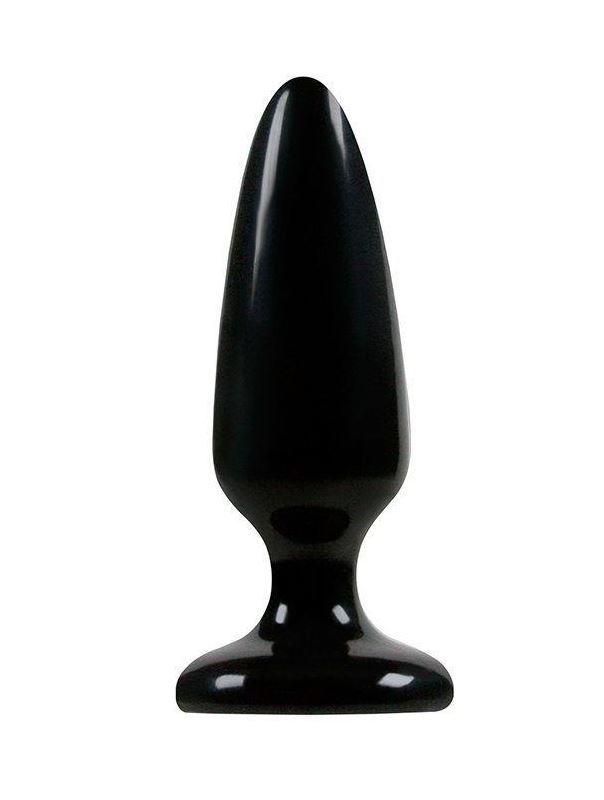 Средняя черная анальная пробка Jelly Rancher Pleasure Plug Medium - 12,7 см.