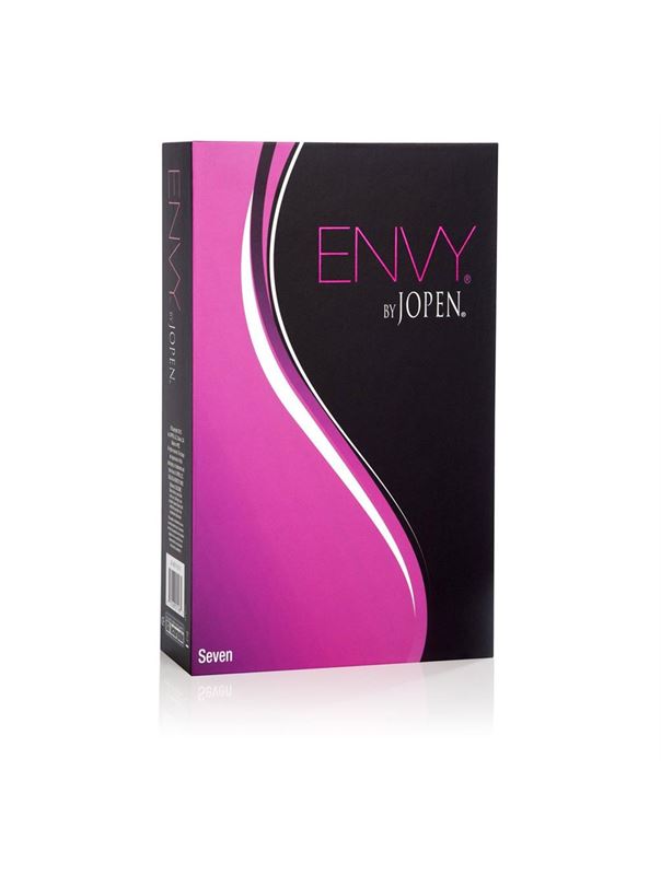 Перезаряжаемый вибратор со стимулятором клитора Envy 7 - 18,5 см.