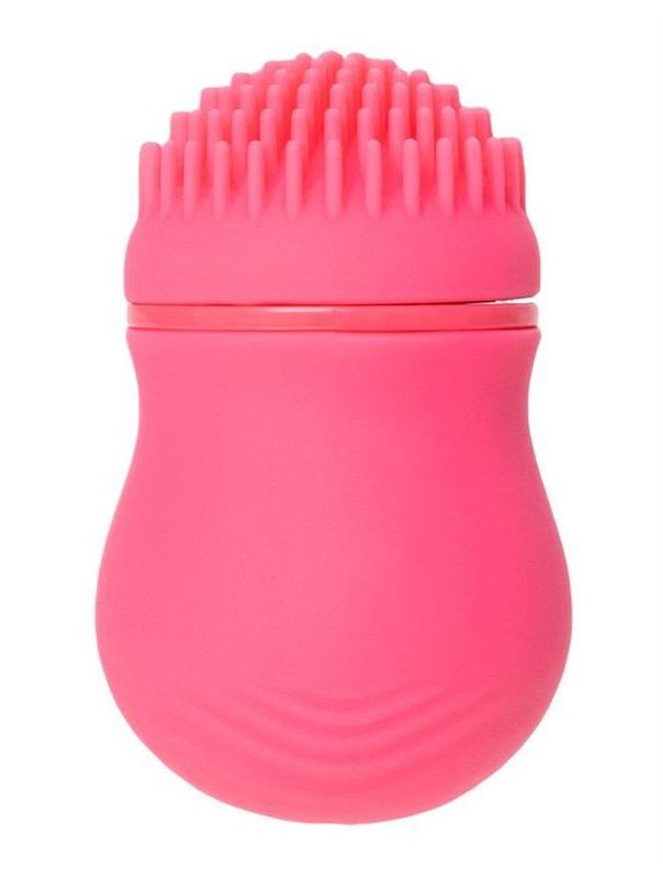 Розовый стимулятор клитора CURU-CURU BRUSH ROTER
