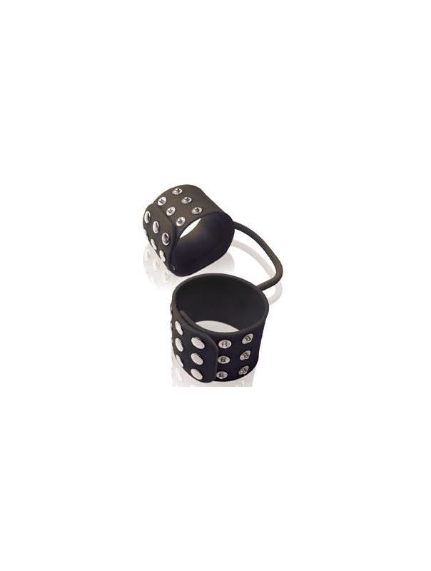 Черные наручники из силикона Fetish Fantasy Elite Silicone Cuffs