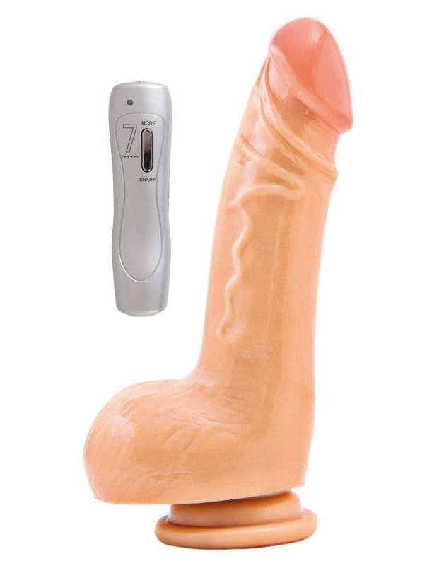 Вибратор RealStick #117 с 7 режимами вибрации - 19 см.