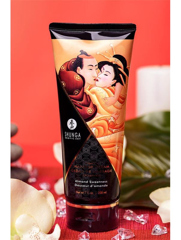 Массажный крем для тела Shunga Almond Sweetness с ароматом миндаля (200 мл)