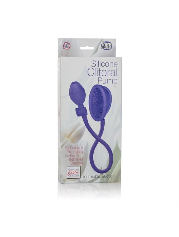 Фиолетовая помпа для клитора Silicone Clitoral Pump