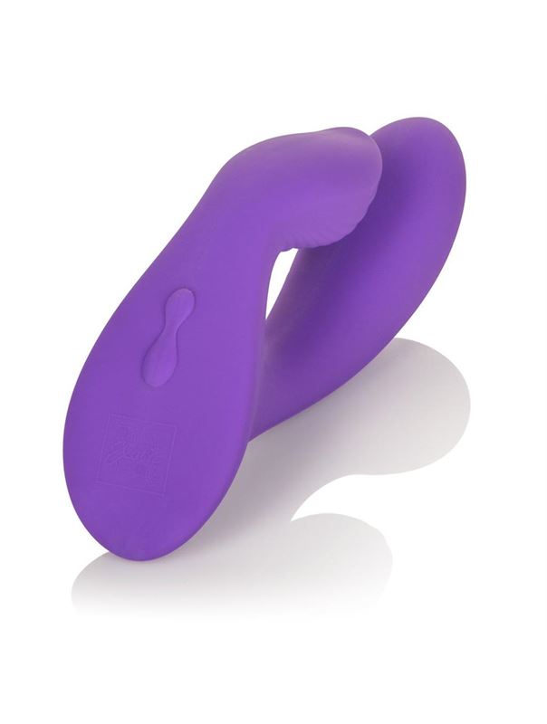 Фиолетовый перезаряжаемый вибратор со стимуляцией клитора Silhouette S17