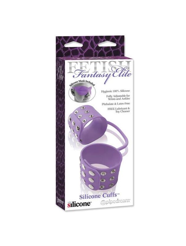 Сиреневые наручники из силикона Fetish Fantasy Elite Silicone Cuffs