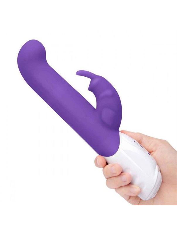 Фиолетовый вибромассажер для G-точки Come Hither G-Spot Rabbit (24,5 см)