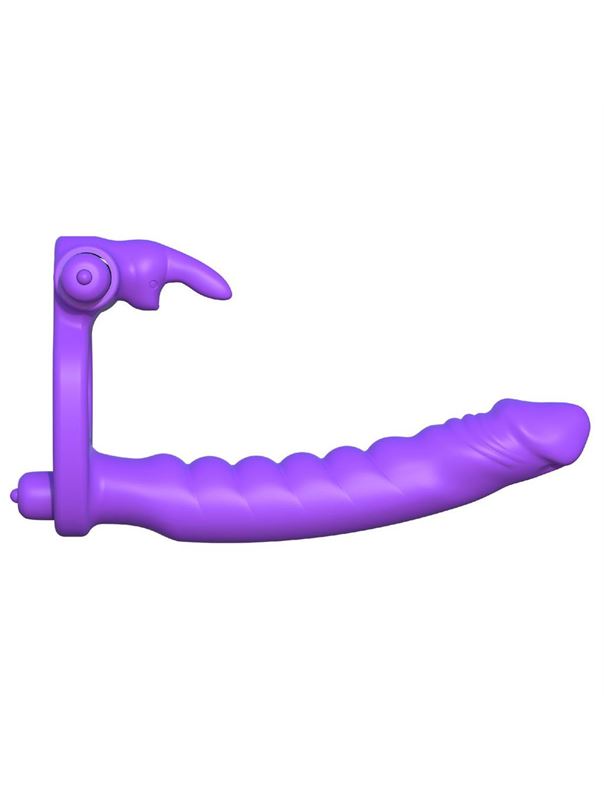 Эрекционное кольцо для двойного проникновения Silicone Double Penetrator Rabbit
