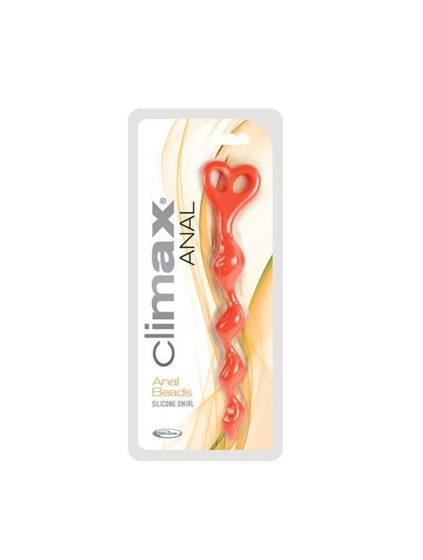 Анальная цепочка Climax Anal Silicone Swirl - 27 см.