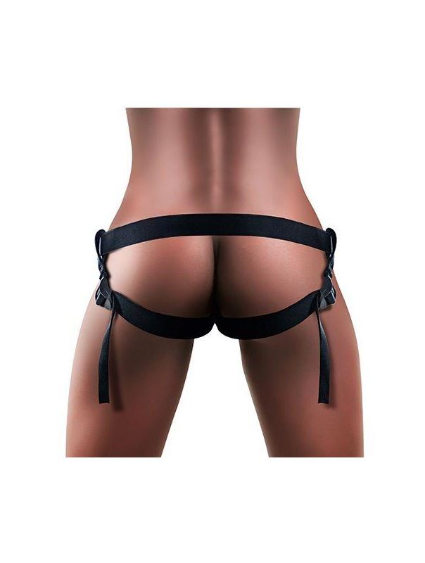 Красно-черные трусики для страпона LOVELACE HARNESS